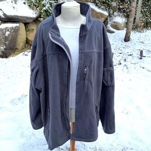 MENS DELUTH TRADING CO. GRAY FLEECE JACKET - 4XL 🥶🩶